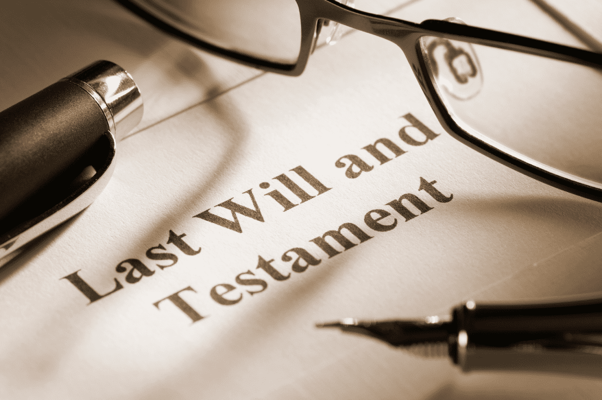 Documento de última voluntad y testamento