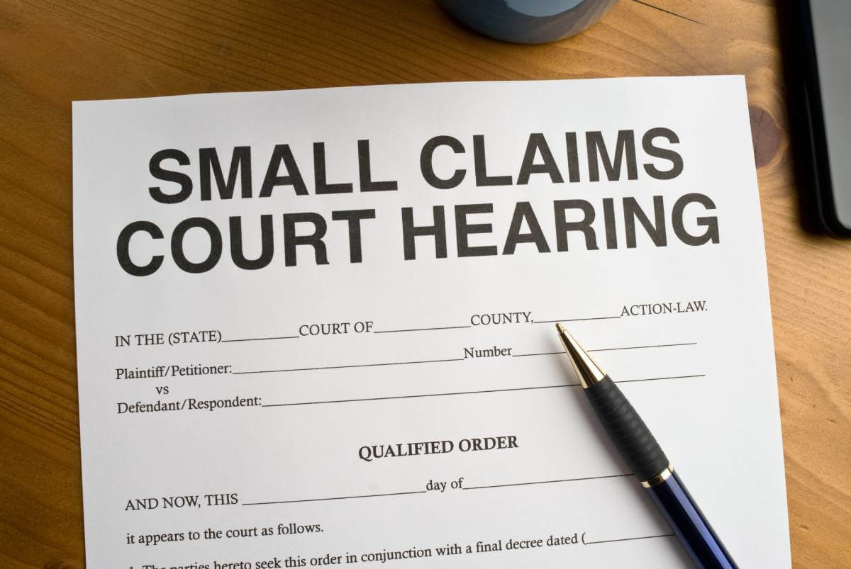 Small Claims Court Hearing Qualified Order