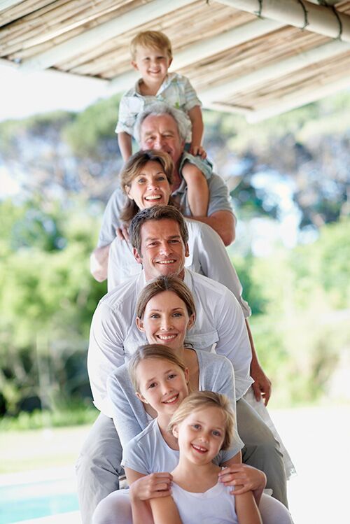 Foto de familia de 3 generaciones