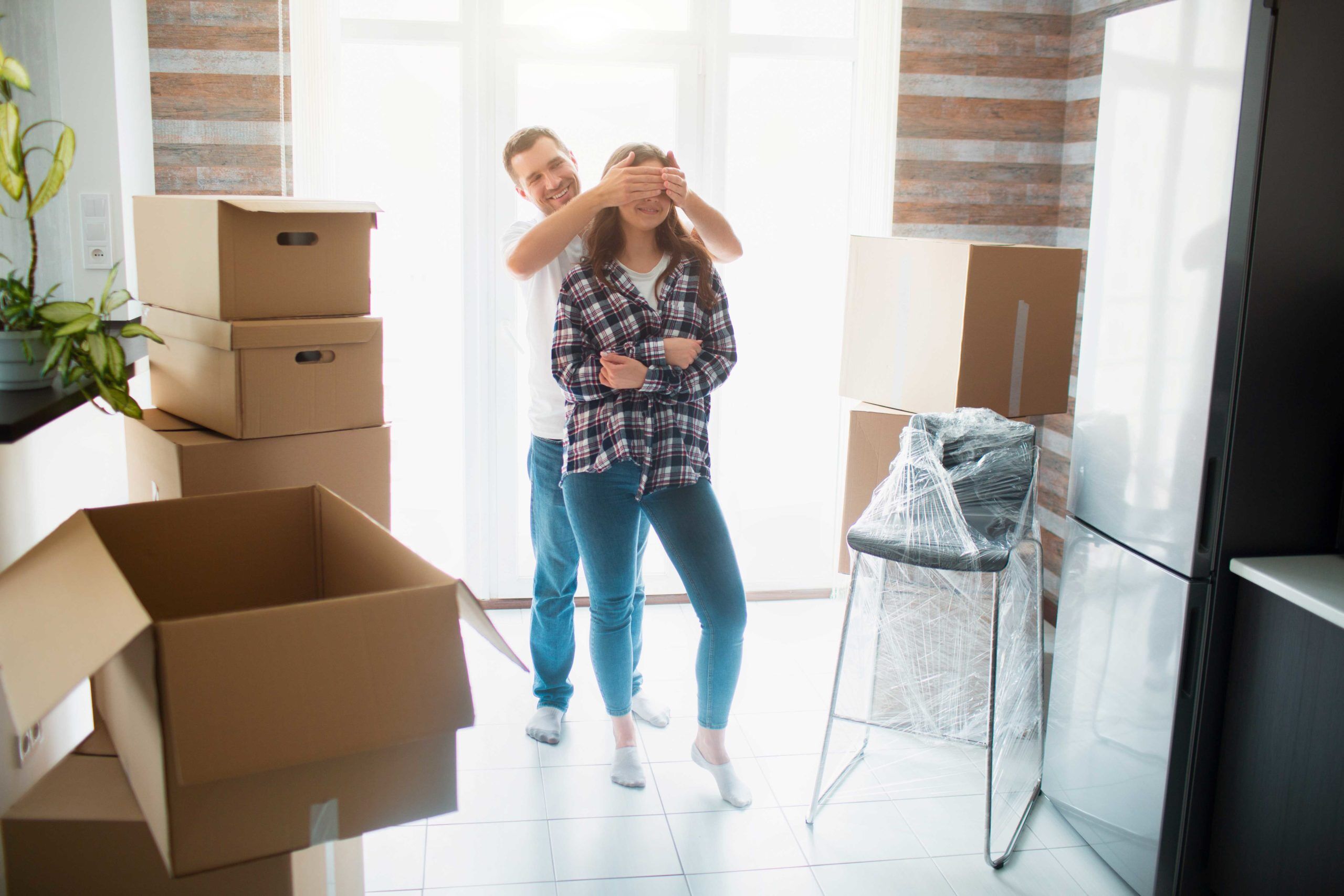 Couple in new condo