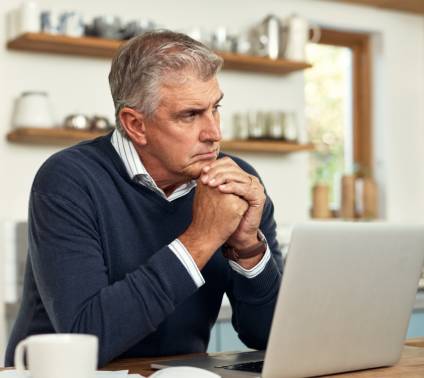 Man pondering estate planning