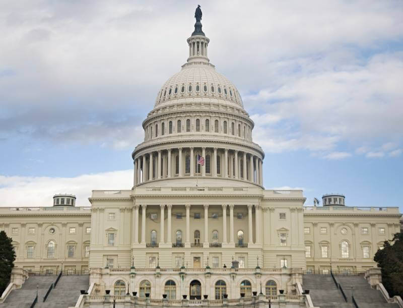 The United States Capitol building in Washington D.C.