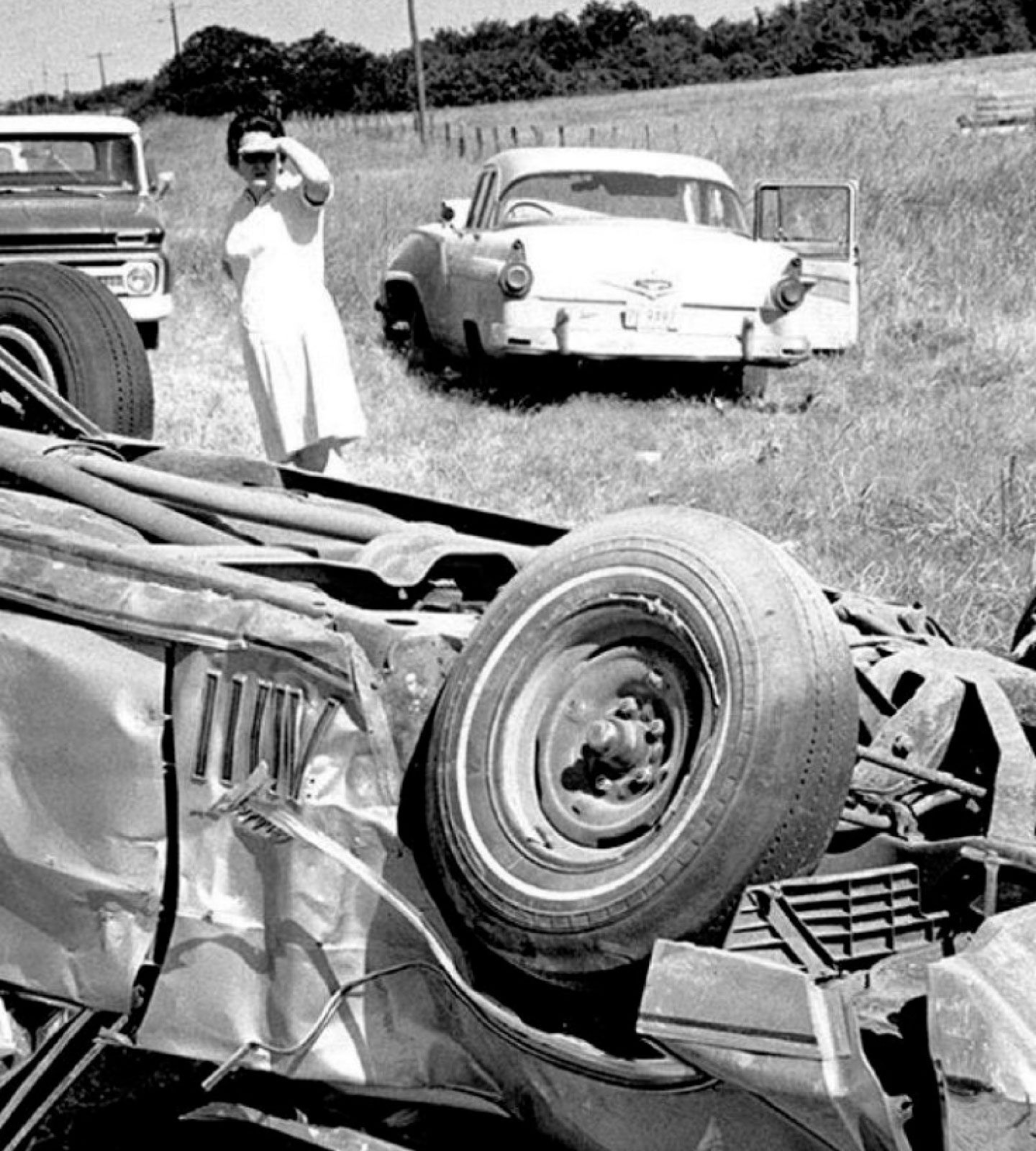 Accidente de coche de Harland Stonecipher en 1969 en Oklahoma.