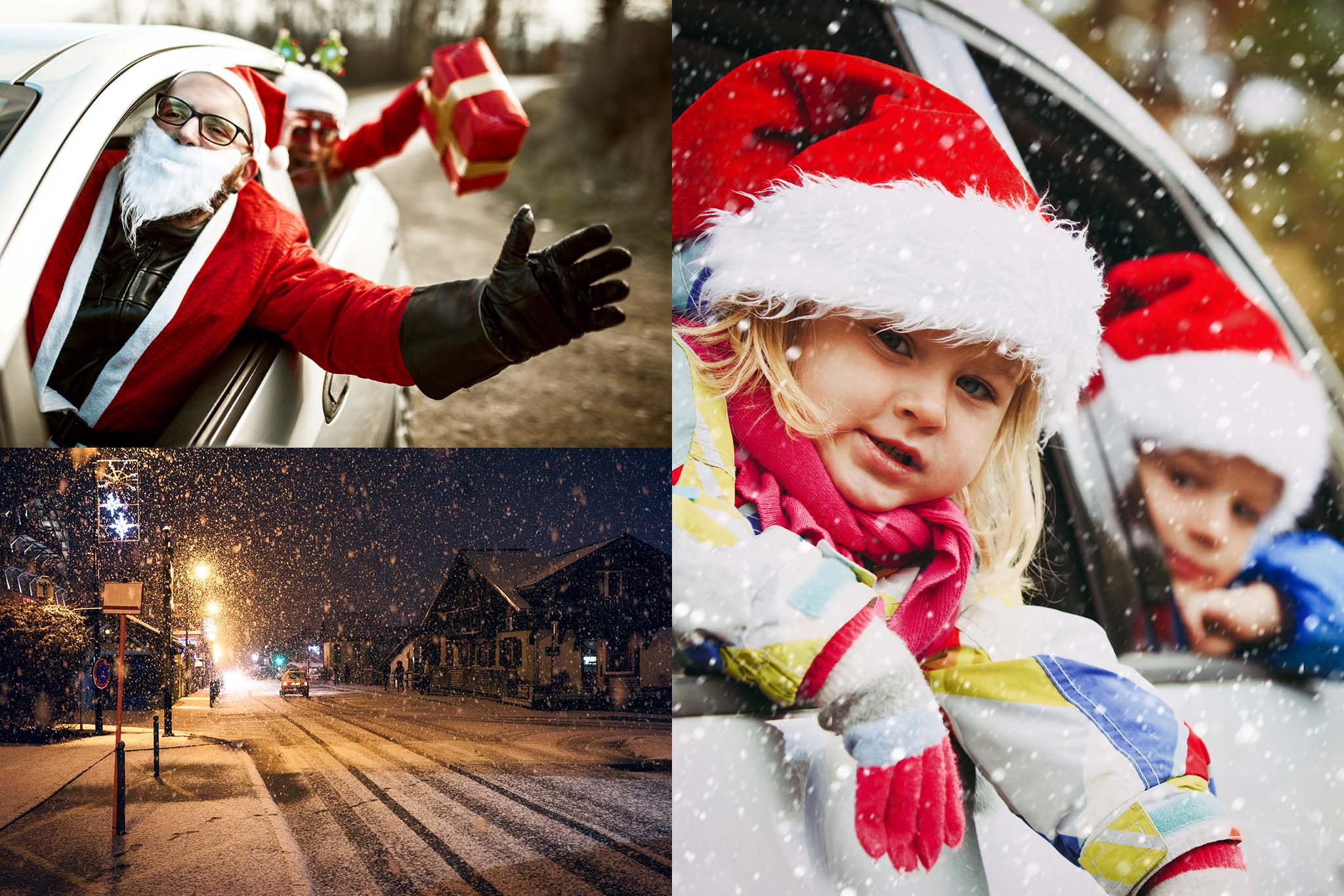 Viajar en coche en Navidad