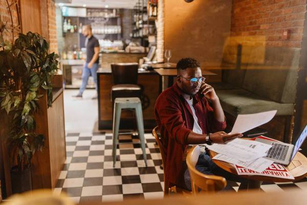 Small business owner getting legal advice for small business taxes.